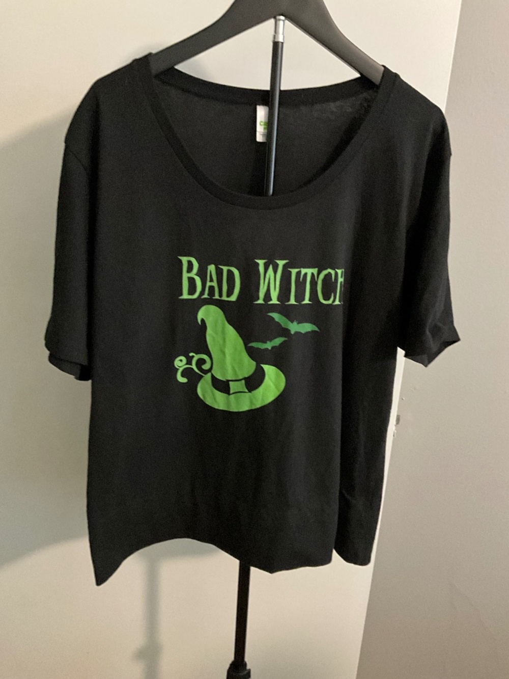 Bad Witch" Halloween Graphic Tee Shirt Black 2XL